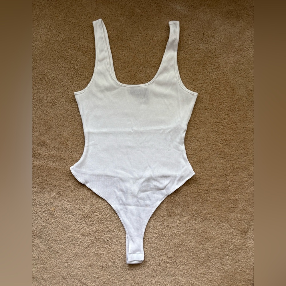 ASOS White Bodysuit One Piece Minimalist Design